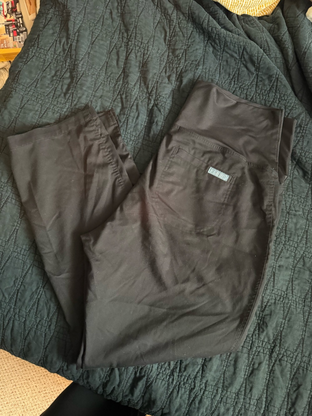 Med Couture Maternity Scrubs Black Pants